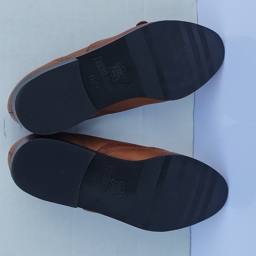 The Leather Collection Brown Leather Women Flat Shoes Size 6.5 - Picture 11 of 15